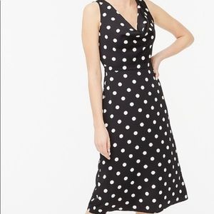 *2 for $45* J.Crew Polka Dot Cowl Neck Dress